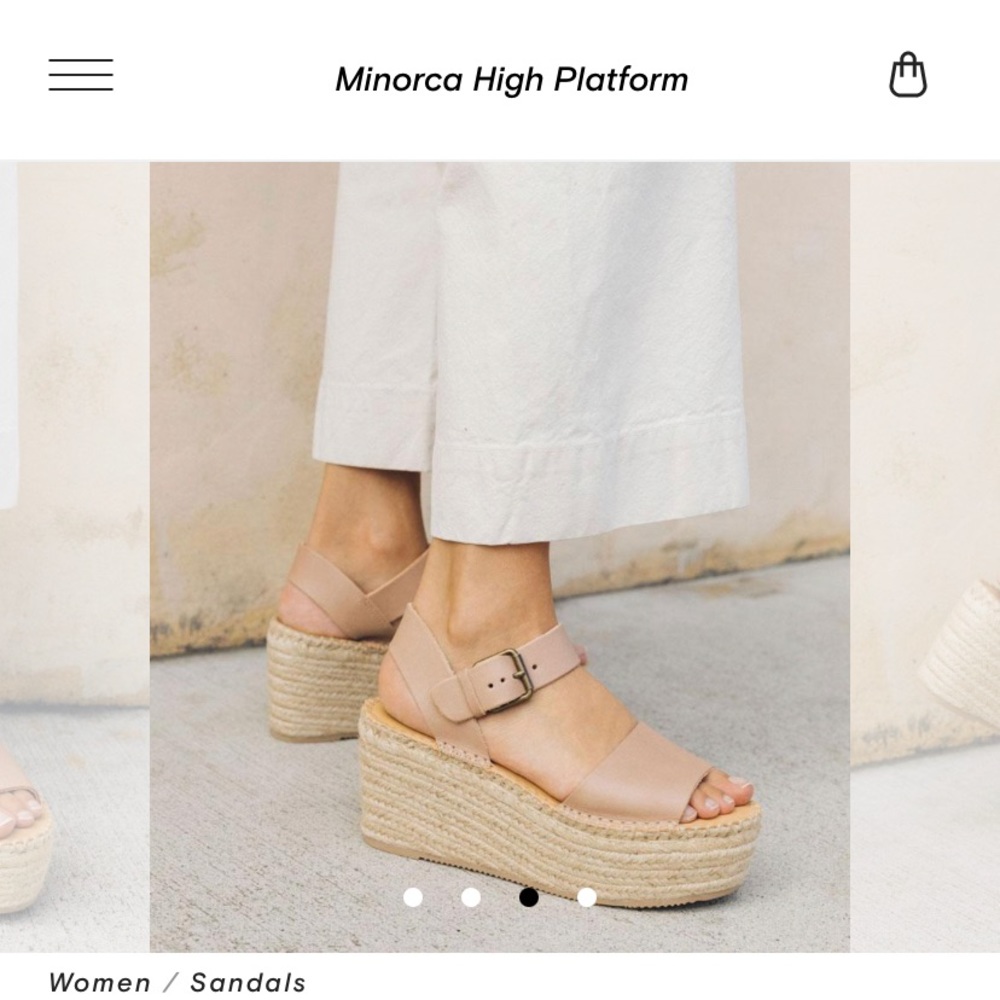 Women’s Soludos Size 10 Minorca PlatformsDove Grey